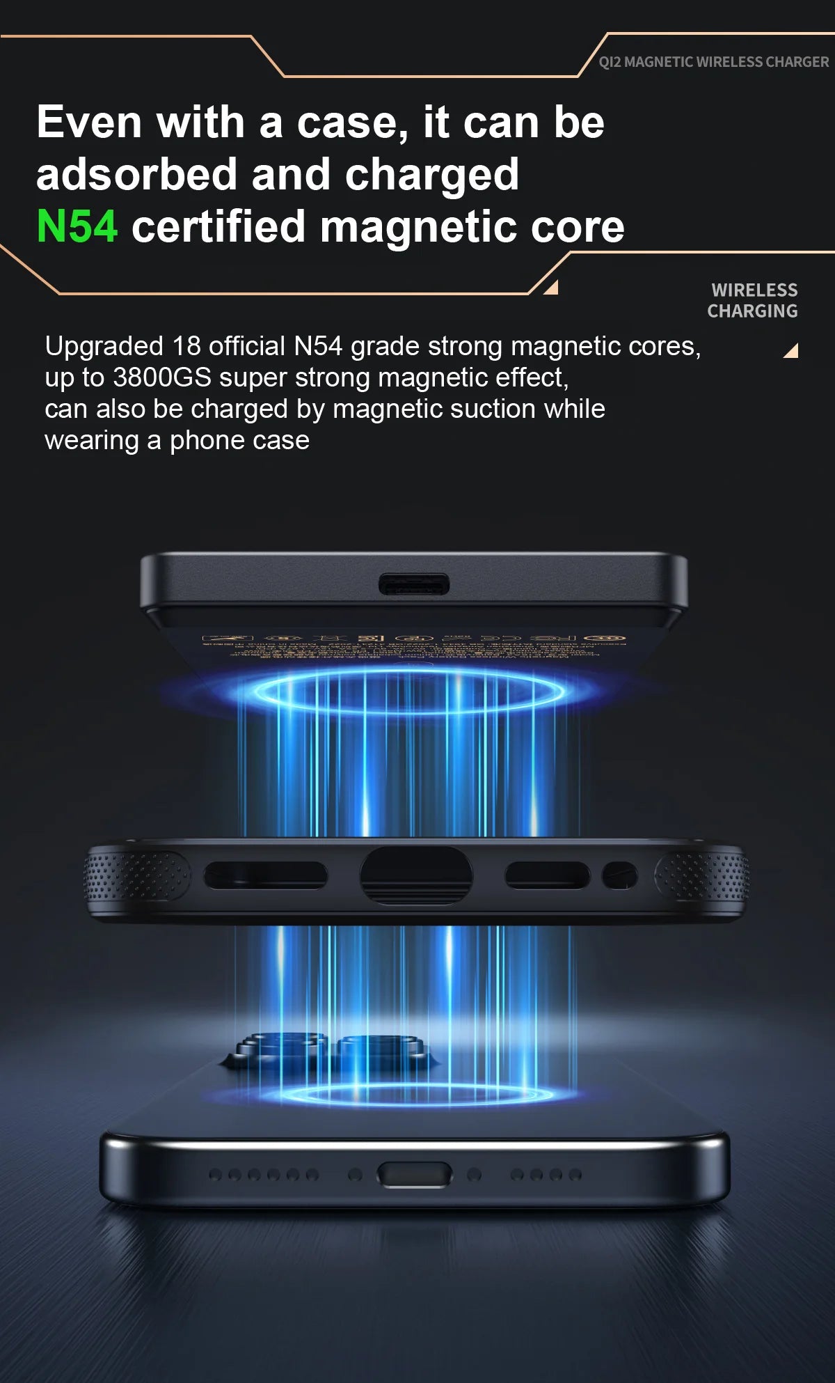 QI 2.1 Magnetische Powerbank Kabelloses Schnellladen Tragbarer externer Ersatzakku für iPhone 12-17 Pro Watch Airpods 5000/10000mAh