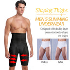 Herren Body Shaper Bauchkontroll-Shorts Shapewear Bauchmieder Boxer Slips Hohe Taille Schlankheitsunterwäsche Bein Kompressionshose