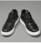 Hochwertige Herren-Sneaker, erhöhte Herrenschuhe, modische Freizeitschuhe, bequeme Leder-Sportschuhe, Höhenzunahme 6/8/10 cm