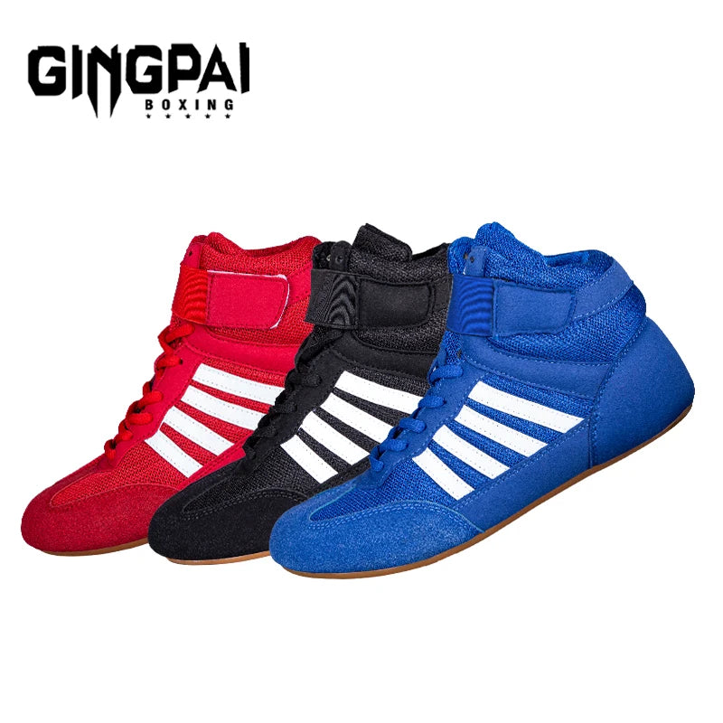 Professionelle Männer Frauen Wrestling-Stiefel 5 Farben Boxschuhe Paare rutschfeste Sneakers Herren atmungsaktive Wrestling-Stiefel