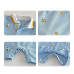 2026 Neue Sommer-Babykleidung 0-2 Jahre Cartoon-Print Ärmelloser Polo-Strampler Atmungsaktives Mesh-Gewebe mit Knopfleiste und Druckknopfverschluss