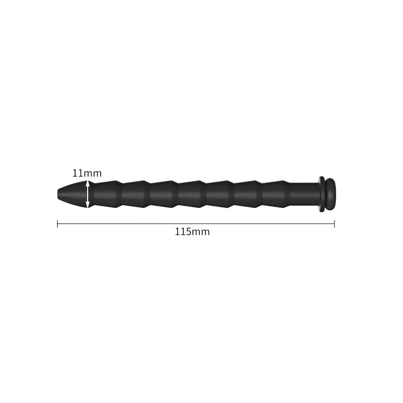 5 Größen gebogene Harnröhren-Sonde Penis-Einführung Stimulation Dilatator Keuschheitskatheter hohler Penis-Plug mit Stopper Sexspielzeug für Männer