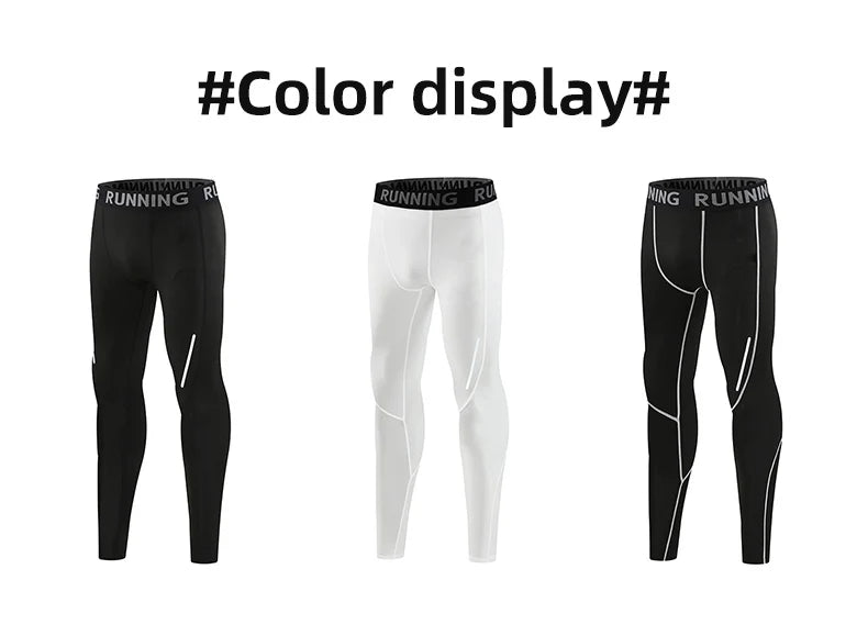 Herren Eng Anliegende Kompressionshose Schnell Trocknende Sportbekleidung Lauftights Herren Leggings Fitness Training Sexy Sport Gym Leggings