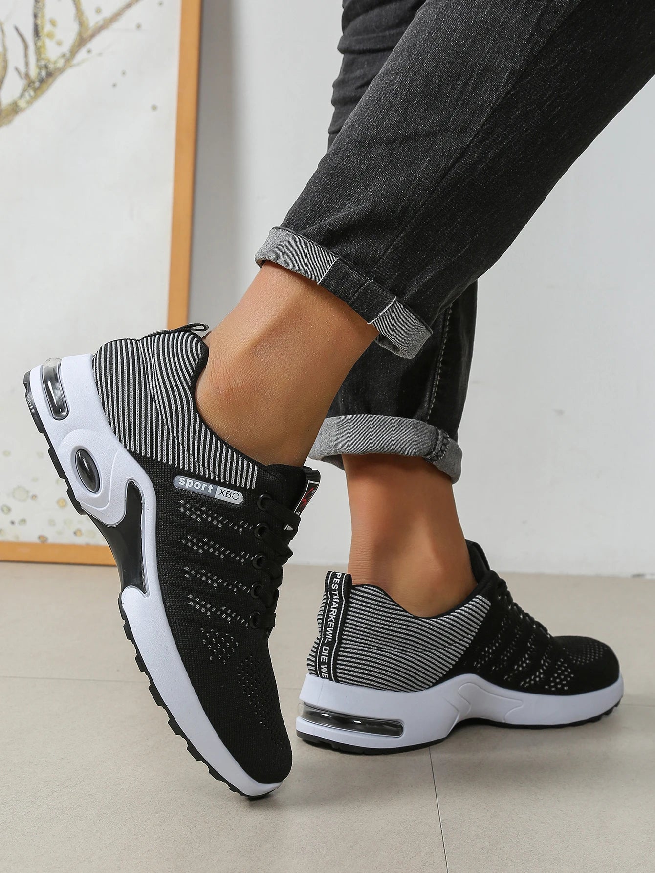 Herrenschuhe Mode Super Atmungsaktive Schnür-Laufschuhe – Rutschfest, langlebig und kissenweich – Herren Mode-Sneaker