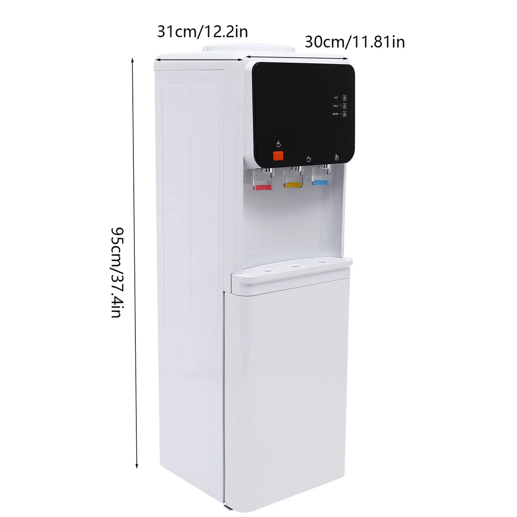 Heiß- und Kaltwasserspender 500W Schnellheizung 75W Kühlung ABS Edelstahl Zuhause Büro Elektrischer Wasserkühler mit Kindersicherung