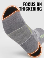 WRELS 1/2/3 Paar Merinowollsocken Wander-Laufsocken Atmungsaktiv Gepolstert Schweißableitend Warm Thermisch Kompressions-Wollsocken