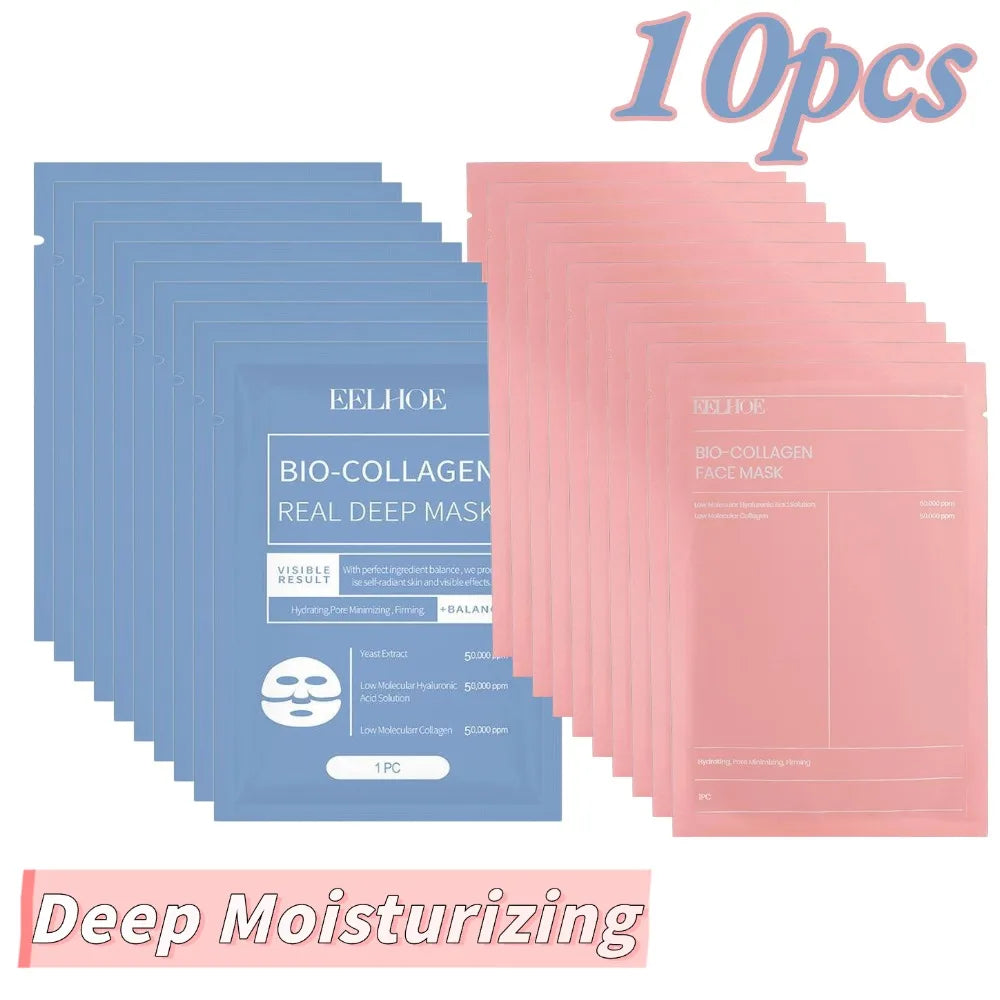 Real Deep Bio Collagen Mask Deep Moisturizing Hydrating Overnight Face Mask Refreshing Brightening firming Skin Care mask Main image