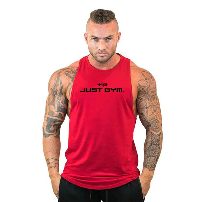 Sommer Bodybuilding Tanktops Workout Stringer Ärmellose Shirts Fitness Herren Gym Kleidung Baumwolle Atmungsaktive Sport Muskelwesten