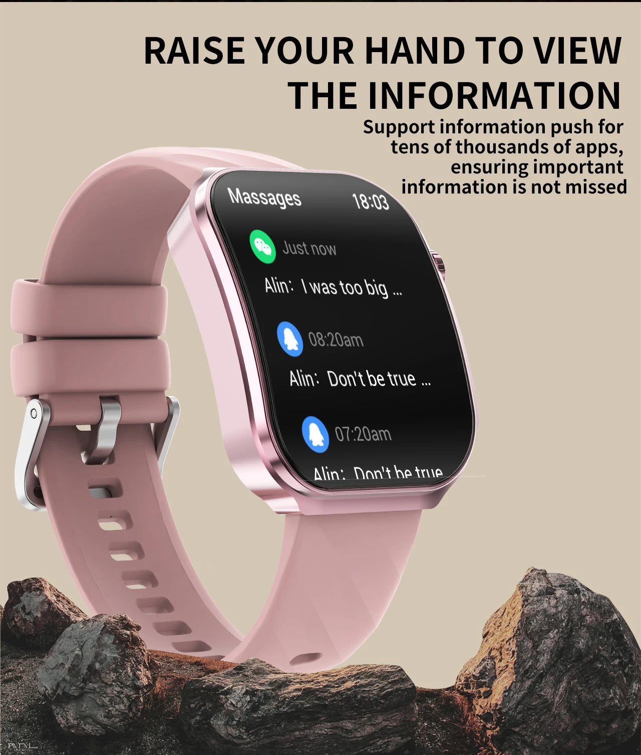 LIGE Neue 2,2-Zoll 3D Gebogenes Display Smartwatch Mit LED-Licht Thermometer Gesundheitsmonitor Smartwatch BT Anruf Sport Fitness Uhr