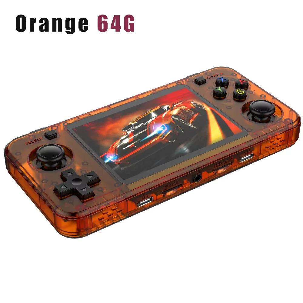 R36H ARKOS Retro Handheld-Spielekonsole Tragbarer 64G 128G Pocket-Videoplayer 3,5 Zoll IPS-Bildschirm R36S quer Kindergeschenk