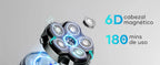 KENSEN 6D Magnetischer schwebender Elektrorasierer für Herren Nass-/Trockenrasierer Haartrimmer USB wiederaufladbarer LED-Display Barttrimmer