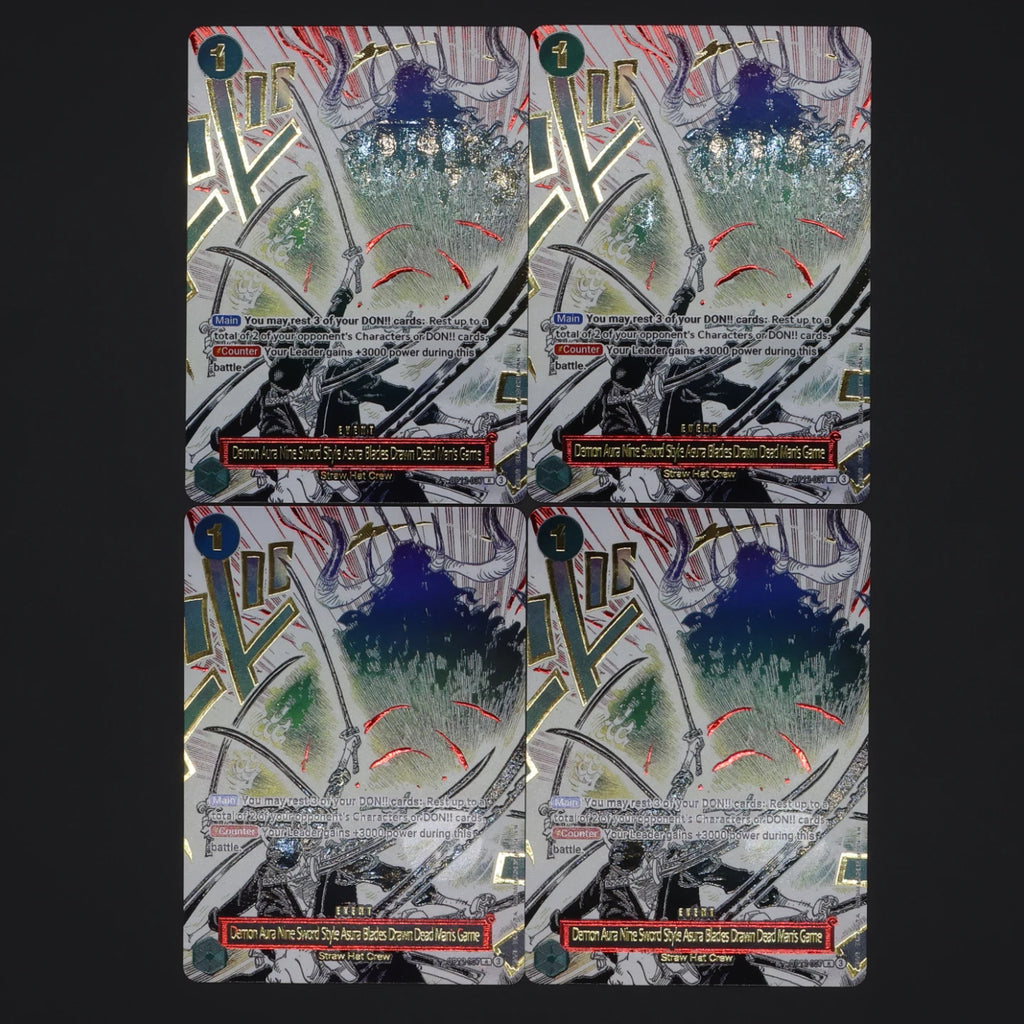One Piece TCG OPCG English Manga Event Card Set Gear 2 DDM GGG Ground Death Frighten Me OP09 OP10 OP11 OP12 OP14 Goldprägung