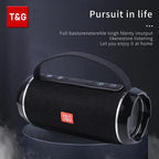 Bluetooth-Lautsprecher TG116c TWS Drahtlos Leistungsstarker Tragbarer Outdoor-Lautsprecher Wasserdichter Subwoofer 3D-Stereo-Sound Freisprechfunktion