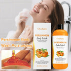 100ml Kaki-Duschgel, Peeling-Duschgel, Feuchtigkeit spendend, Haut reinigend, glatt, weich, Körpergeruch-Entferner, Badeprodukte