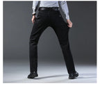 Wthinlee Neue Business Herren Jeans Casual Straight Stretch Fashion Klassische Blau Schwarze Arbeitshose Denim Hose Männer Kleidung