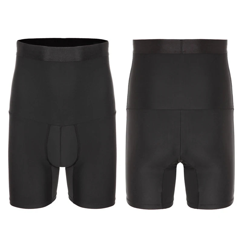 Herren Body Shaper Bauchkontroll-Shorts Shapewear Bauchmieder Boxer Slips Hohe Taille Schlankheitsunterwäsche Bein Kompressionshose