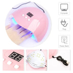 LIMEGIRL Gel-Nagellack-Kit UV Soak-off Gel Primer Polish Maniküre-Kit mit UV LED Lampe Trockner Semi-permanentes Gel-Nagellack-Kit