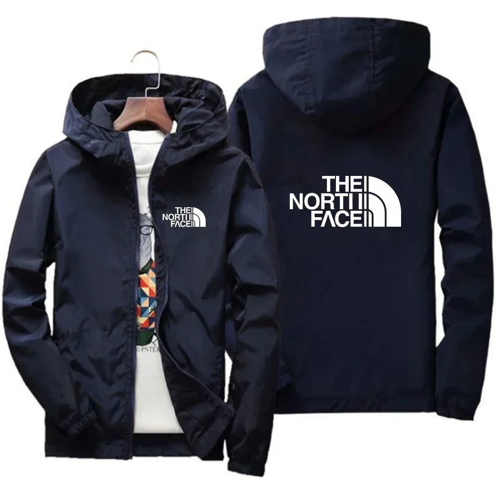2025 Herren Mode Winddichte Kapuzenjacke mit Reißverschluss Lässige Outdoor-Sportbekleidung für Streetwear, Laufen und den täglichen Tragekomfort
