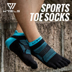 WRELS Zehensocken Laufsocken für Herren Damen Atmungsaktive Fünf-Finger-Socken Hochleistungs-Sport-Fünf-Zehen-Socken