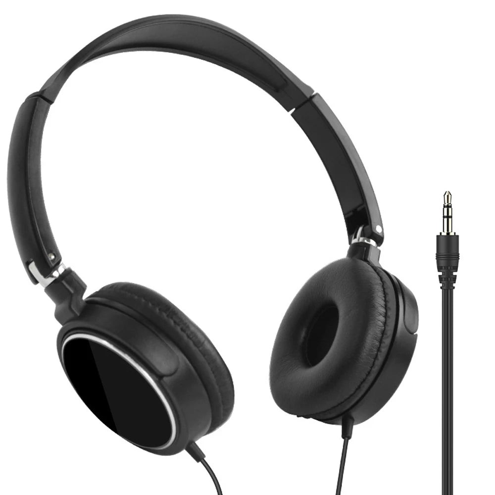 Universeller Kopfhörer Over-Ear Faltbar Kabelgebundene Ohrhörer HiFi-Stereo-Sound Tragbares Headset 3,5-mm-Kopfhörer HiFi-Stereo-Sound