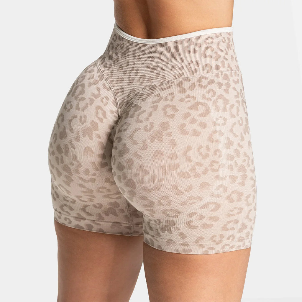 Schnelltrocknende, nahtlose Yoga-Shorts für Damen, hohe Taille, Po-liftend, Bauchkontrolle, Lauf- und Fitnesshose