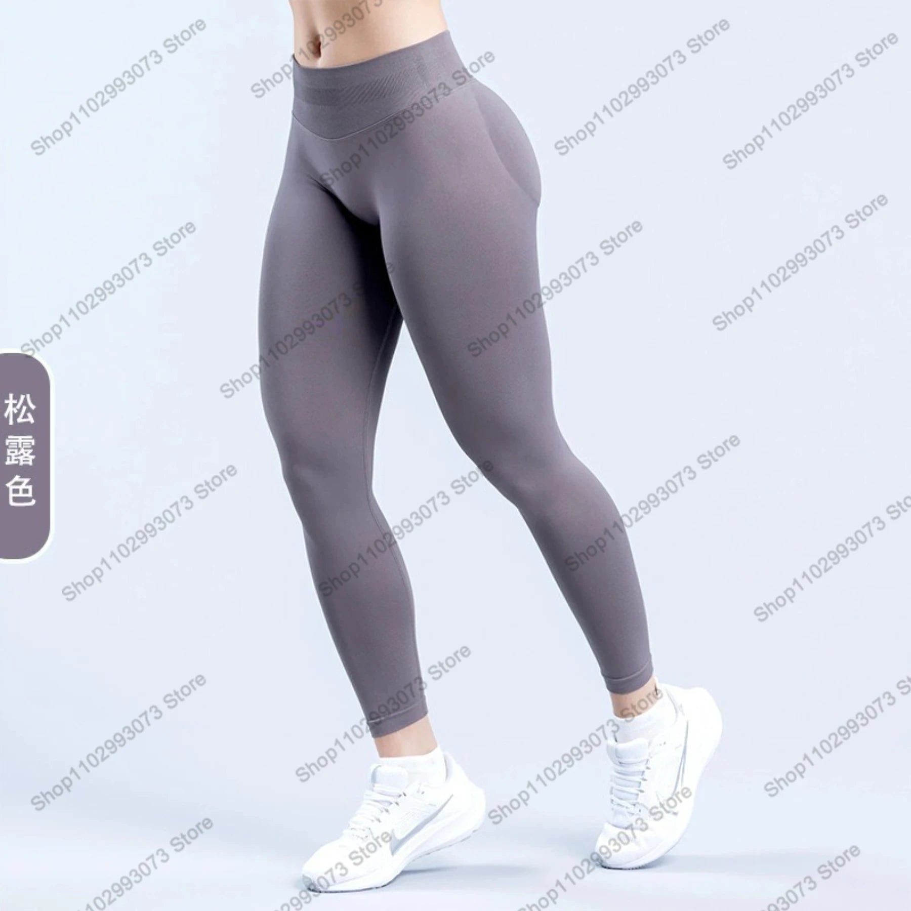 Damen High Waist Nahtlose Yoga Leggings Bauchkontrolle Po-Lifting Workout Hose Weiche Athletic Leggings für Fitnessstudio Fitness Laufen Hauptbild