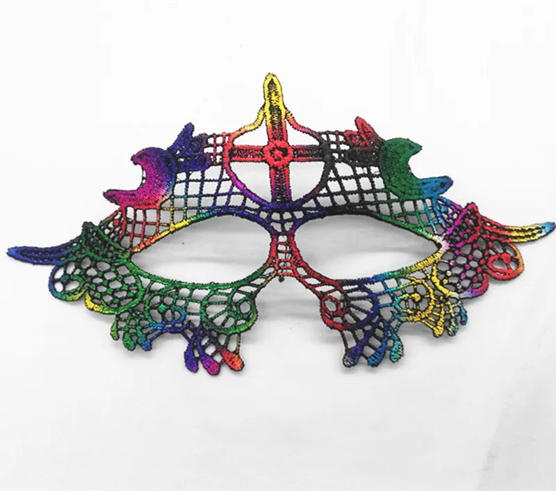 Neue Damen Hollow Lace Gesichtsmaske Maskerade Sexy Cosplay Abschlussball Party Requisiten Kostüm Maske Nachtclub Halloween Schwarze Augenmaske