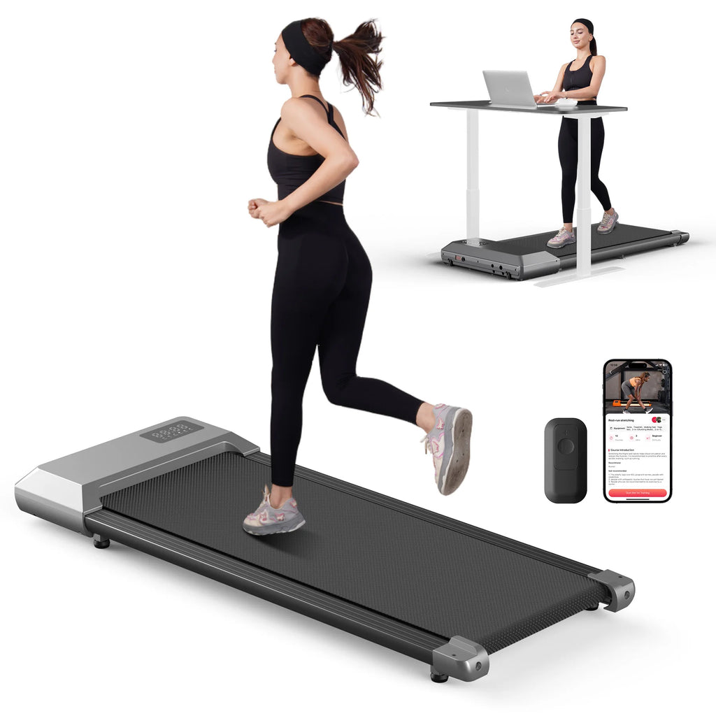 300lbs Laufband für Zuhause 2.5HP Laufbänder Walking Pad LCD Digitalanzeige 2in1 Walking Running Fitnessgerät