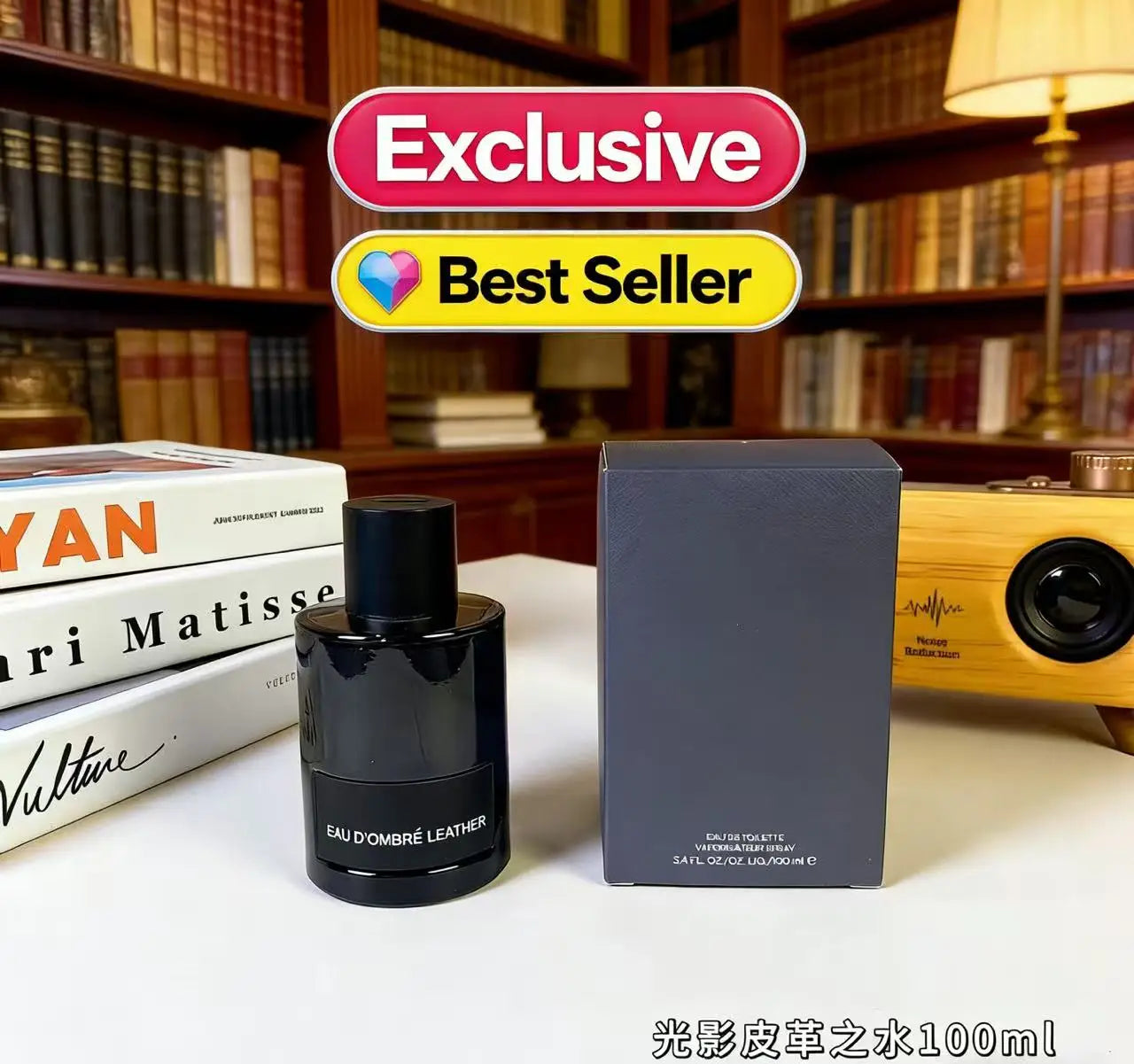 Heißer Marken-Bestseller 100ml TF Parfüm Eau Ombre Leather für Männer und Frauen, für Innen- und Außenbereich, langanhaltender guter Duft