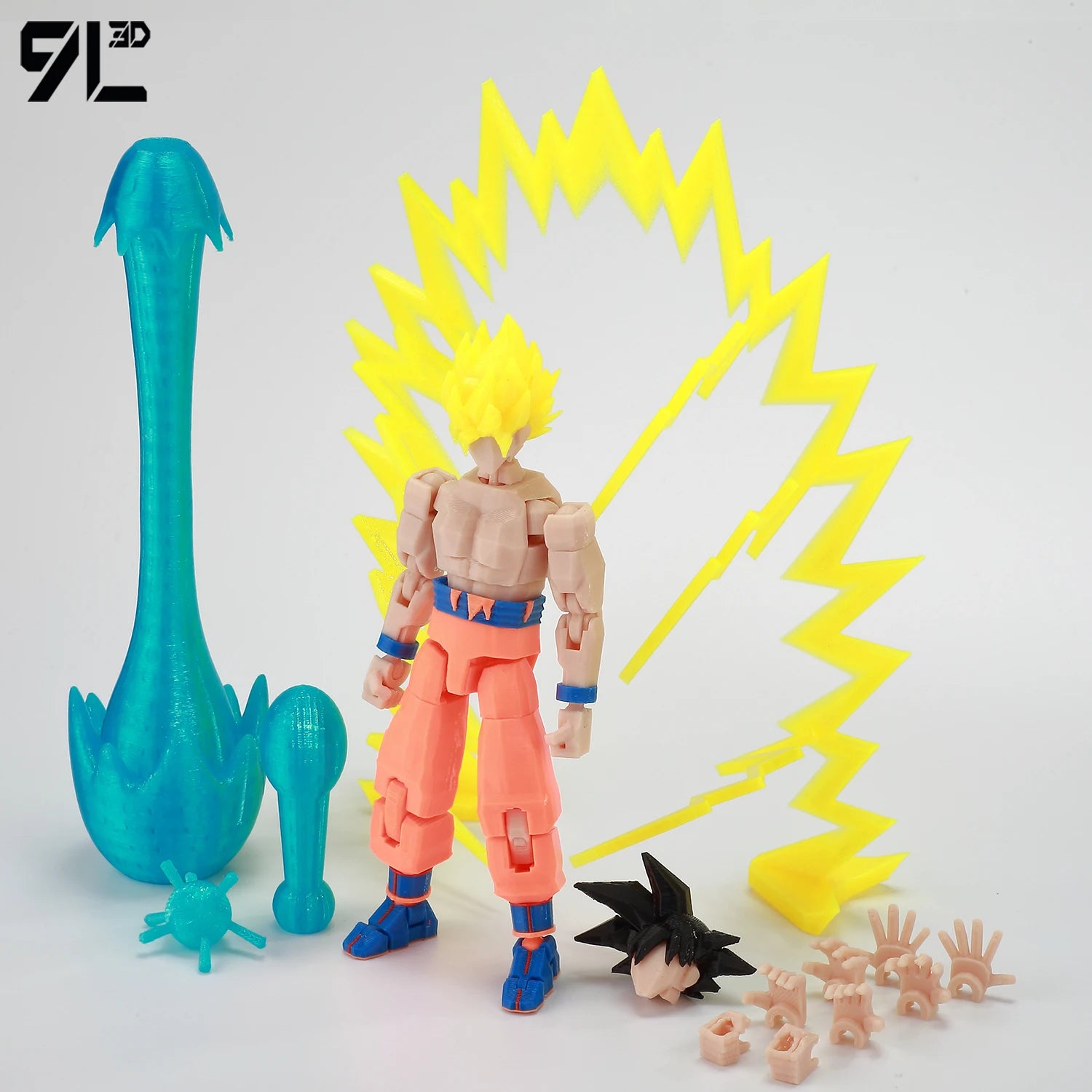 9L3D Gedruckte Dragon Ball Son Goku Vegeta Beerus Frieza Anime Lucky13 Dummy13 Titan13 Actionfiguren Mehrgelenkige Bewegliche Spielzeuge