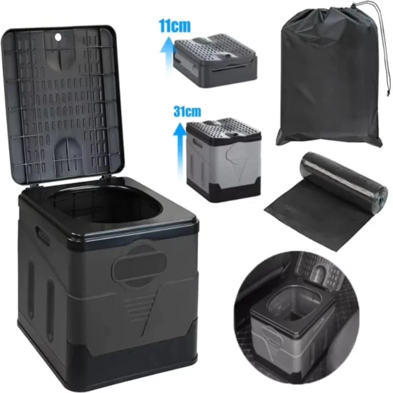 Geräte Tragbare Auto Falt-Toilette Toilette Camping Notfall Artefakt Auto Reisen Outdoor Mobile Toilette Camping Multitool Hauptbild