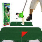 Mini Golf Toy Set, Desktop Indoor Golf Game with Course Cloth & Clubs, Interactive Family Sport Game for Kids Adults