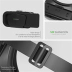 Shinecon VR Brille 3D Headset Virtual Reality Gerät Helm Schutzbrille Linsen Mobile Smartphone Handy Realidade Viar VR