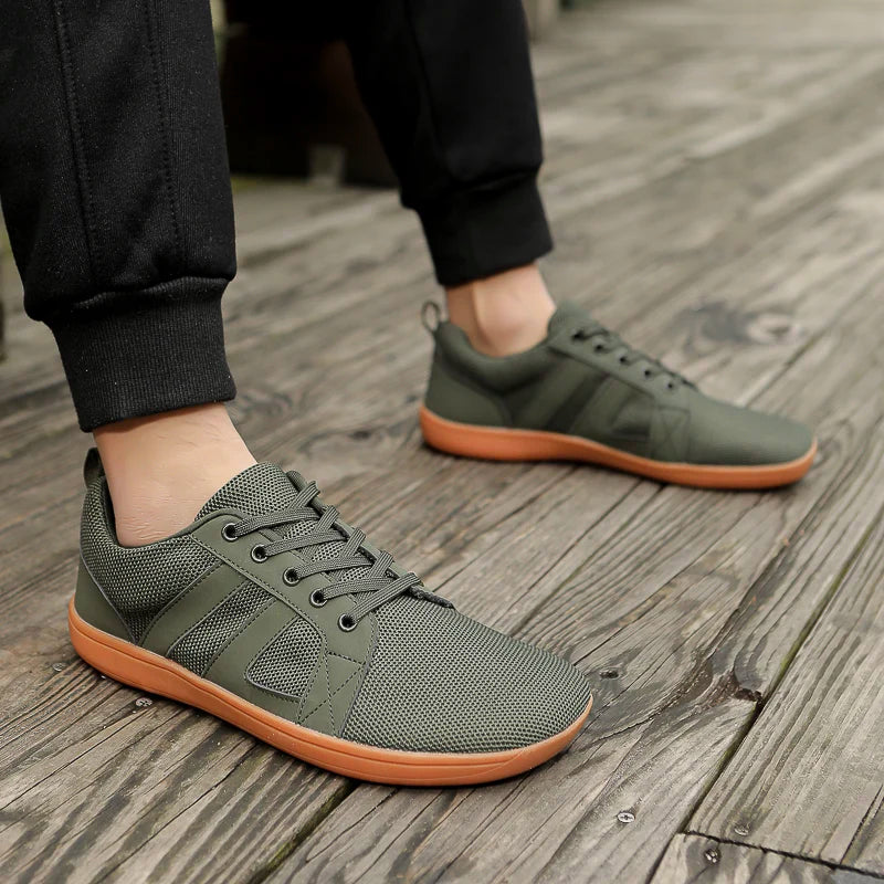 FANCYLEE Klassische Damen GAT Barfuß-Sneaker Retro Wildleder Minimalistische Walkingschuhe Weite Passform Zero Drop Freizeitschuhe Größe 36-41