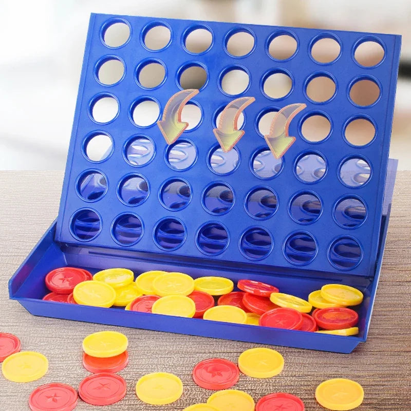 Vier-Gewinnt-Bingo-Schach-Verbindungs-Klassiker-Familienbrettspiel-Spielzeug-Spaß-Lernspielzeug für Kinder-Unterhaltungsspiel