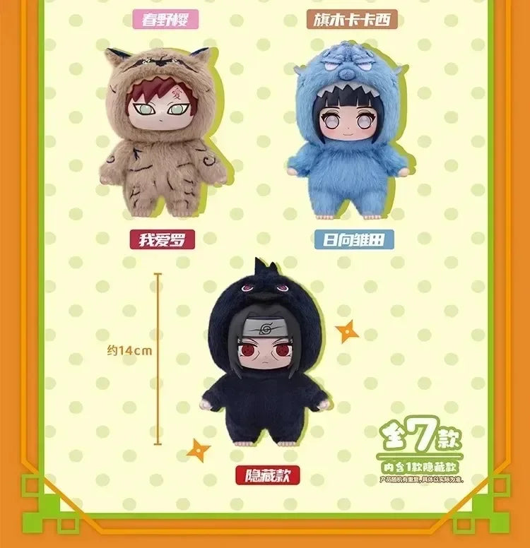 *Auf Lager  Naruto Itachi Sasuke Kakashi Gaara Serie Blind Box Trendiges Spielzeug Figur Plüsch Anhänger Sammlung Weihnachtsgeschenk