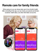 2025 Neue Smartwatch für die Krankenpflege: Blutsauerstoff, Blutfett, Harnsäure, EKG+PPG, Körpertemperatur, Bluetooth-Anruf, Gesundheits-Smartwatch
