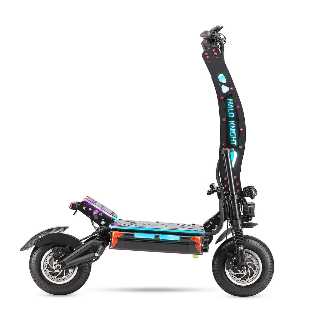 HALO KNIGHT T107Max 72V 8000W Elektroroller für Erwachsene, schnell, 120km/h, Leistungsstarker Doppelmotor, E-Scooter, Top E-Scooter