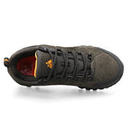 HIKEUP Leder Herrenschuhe für Herren Freizeitschuhe Mode Wasserdicht Winter Luxus Designer Marke Arbeitsstiefel Herren Rutschfeste Sneaker