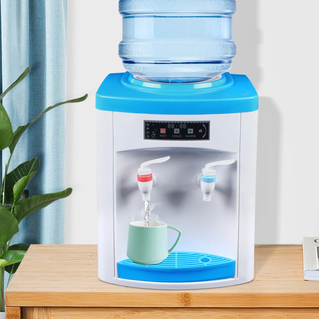 Kompakter Heiß- und Kaltwasserspender, energiesparender Tisch-Wasserspender aus Edelstahl, Mini-Trinkstation für Büro und Zuhause