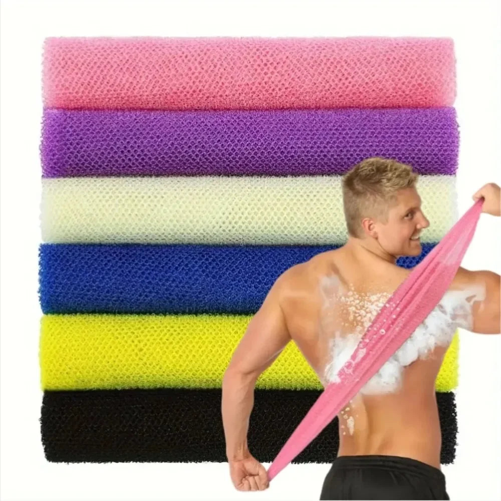 3/1 Stück Peeling-Afrikanisches Netzbadschwamm Waschlappen Doppelseitiges Luffah-Handtuch Rückenbürste Duschwäscher für glatte Haut Badezubehör Hauptbild
