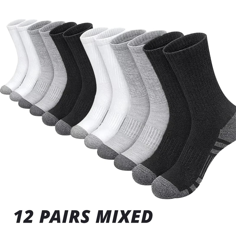 6/12 Paar Herren Outdoor-Gymnastiksocken Hohe Qualität Bequem Weich Rutschfest Fußball Große Größe Neuer Stil