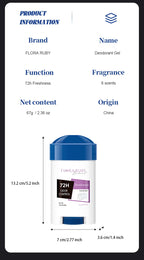72h Langzeit Deodorant Herren, Aluminiumfrei Frischer Duft, Pure Sport für Fitnessstudio & Training, Achselgeruchsentfernung, Keine Flecken