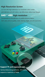 Retro Handheld-Spielkonsole 3,5 Zoll IPS-Bildschirm Dual 3D Joystick 11 Simulatoren GBA Videospiel-Player 10000+ Spiele als Geschenk für Kinder