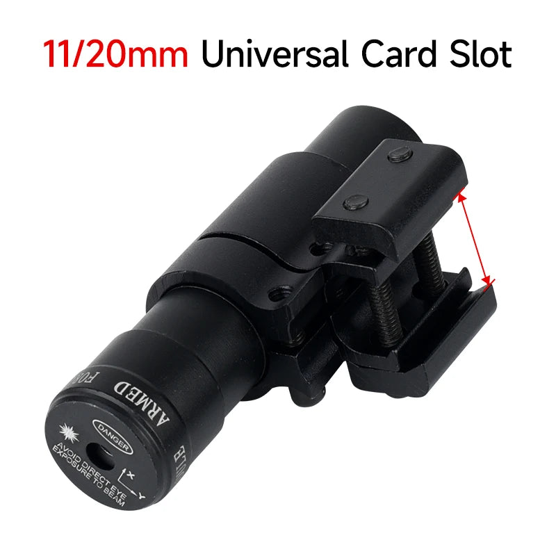 Outdoor Rotpunkt-Rot-/Grün-Laservisier Jagdzubehör Sport-Weitdistanz-Laserkalibrator für 11/20mm Schiene