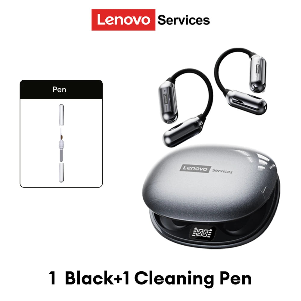 Lenovo LE503 OWS Kabellose Ohrhörer Bluetooth V6.0 Open-Ear Kopfhörer ENC Geräuschunterdrückung Earbuds Wasserdicht Lange Akkulaufzeit