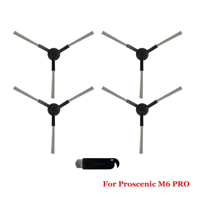 Zubehör für Proscenic M6 Pro Saugroboter Ersatzteile Hauptbürste Seitenbürste Hepa-Filter Wischtuchpad Ersatzteile