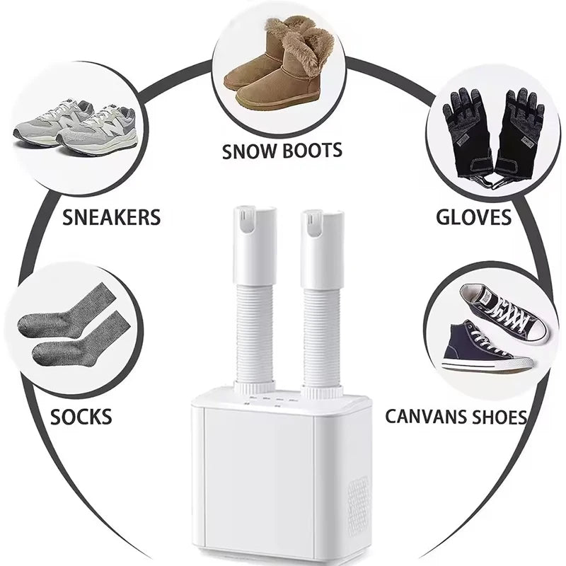 220V Schuhtrockner Elektrischer Zeittrockner Ausziehbar Schnelles Trocknen UV-Sterilisation Haushalt Reise Faltbare Schuhe Stiefel Socken Handschuhe Zweitbild