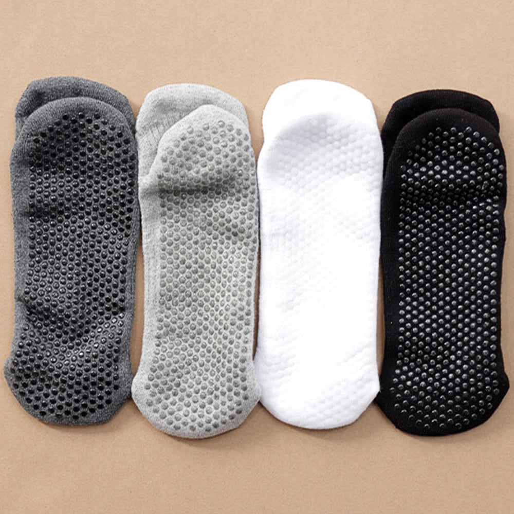 1 PAAR Solide Baumwolle Verdickter Frotteeboden Damen Sport Rutschfeste Yoga Socken Hohe Qualität Atmungsaktive Herren Anti-Rutsch Bodensocken