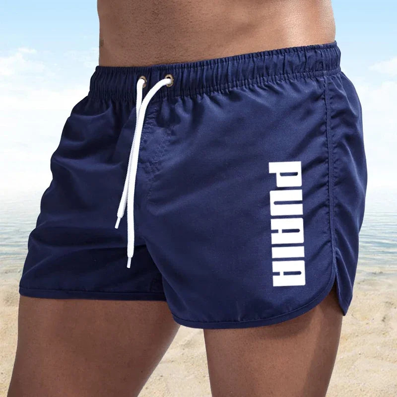 Neue heiße Sommer Badehosen Sport Fitnessstudio Laufshorts Herren Bademode Luxus Strandshorts Schnelltrocknende Herren-Badehosen Boardshorts